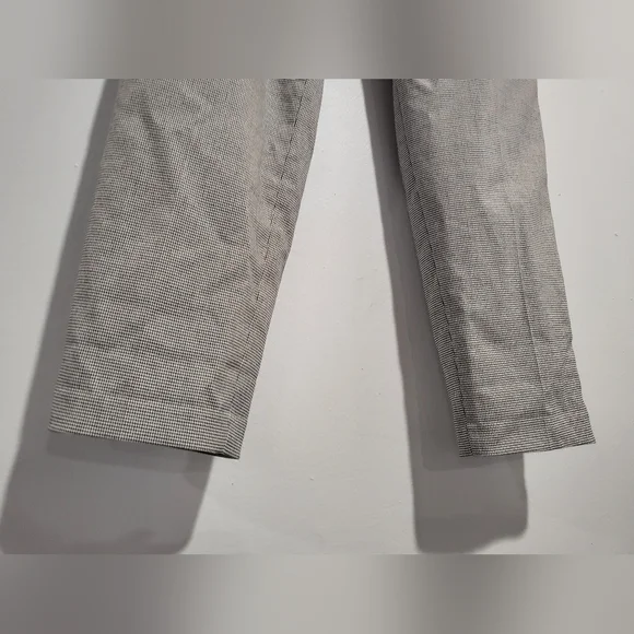 Banana Republic Small Black White Tattersall Plaid Pants - Picture 8 of 9